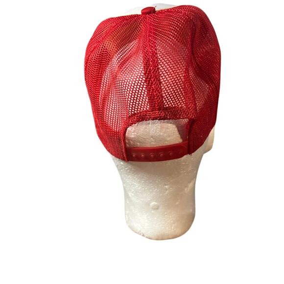 Vintage snapback dad hat novelty trucker cap red, black, white adjustable mesh - Picture 5 of 9